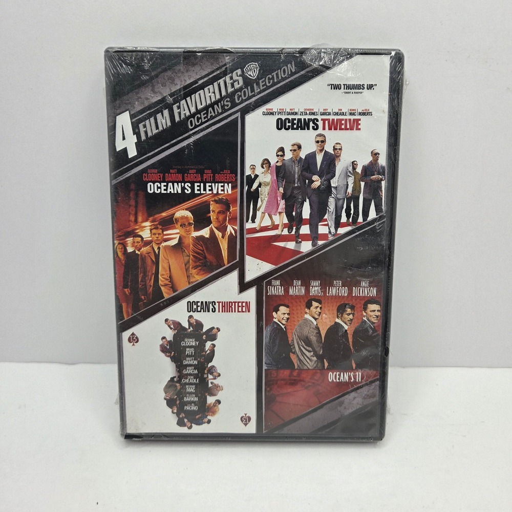 Ocean's Collection 4 Film Favorites DVD Set 11 12 13 New Sealed